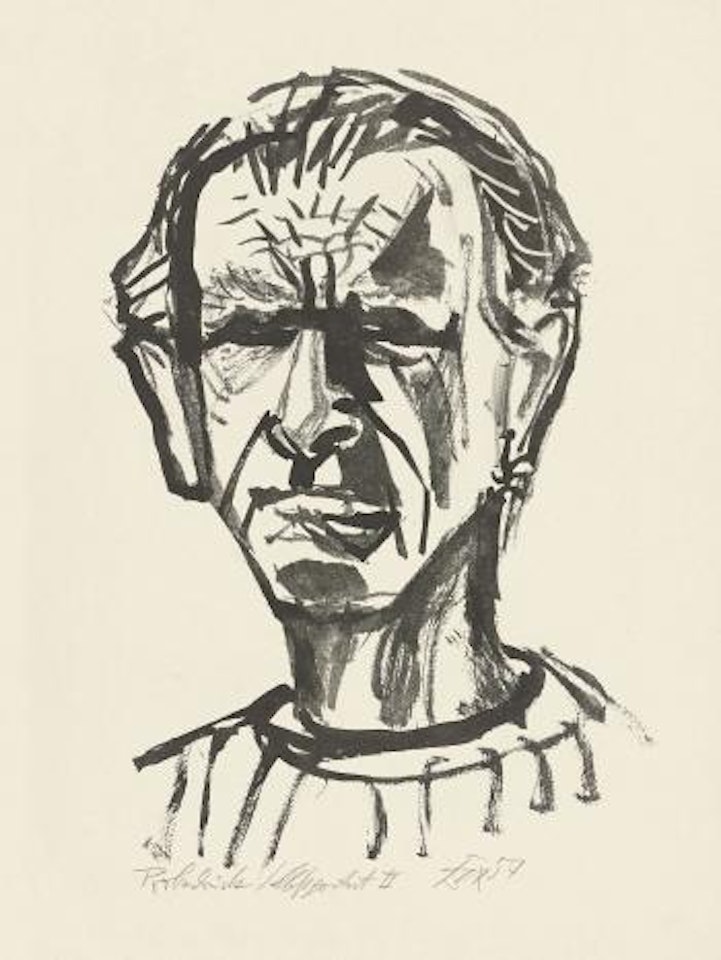 Selbstportrait II ,
1957 by Otto Dix