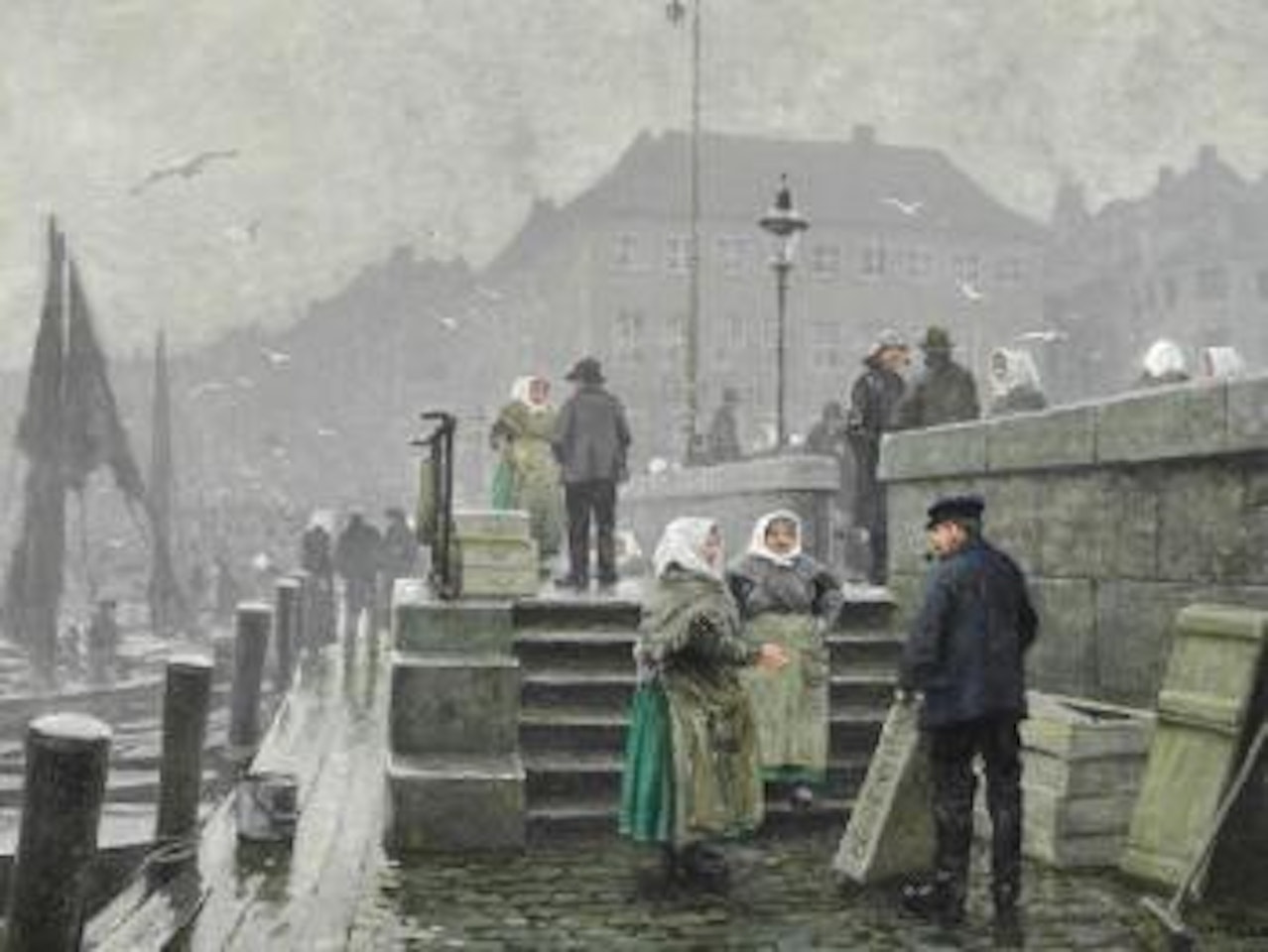 Today's catch is landed at Gl. Strand, Copenhagen by Paul Fischer
