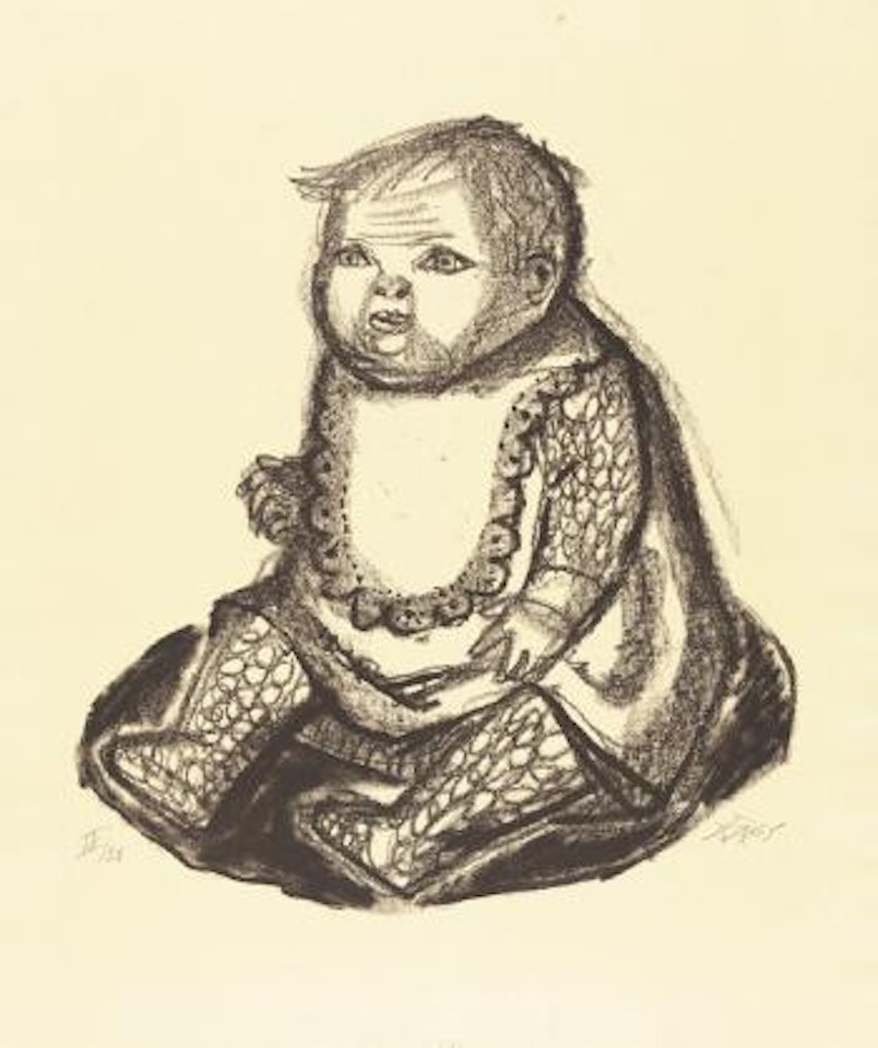 Sitzendes Kind by Otto Dix