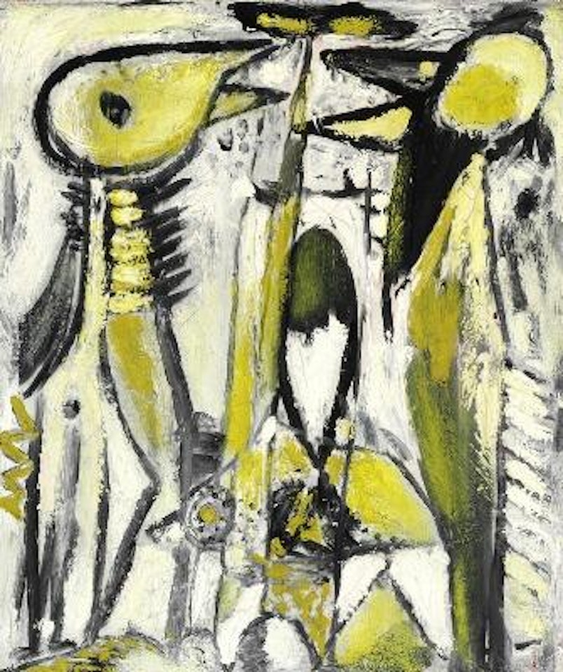 Two Birds ,
Circa
1940 by Carl-Henning Pedersen