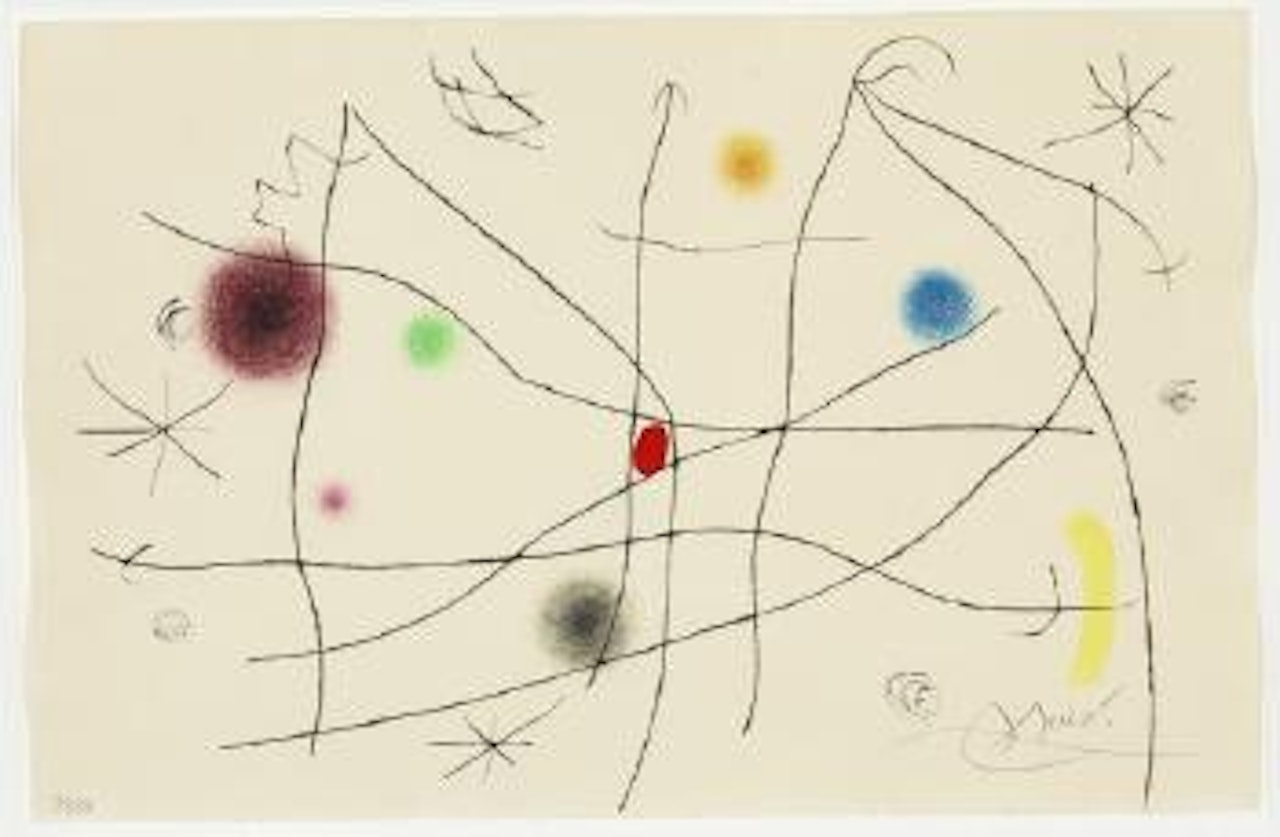 Composition from L'issue Dérobée ,
1974 by Joan Miró