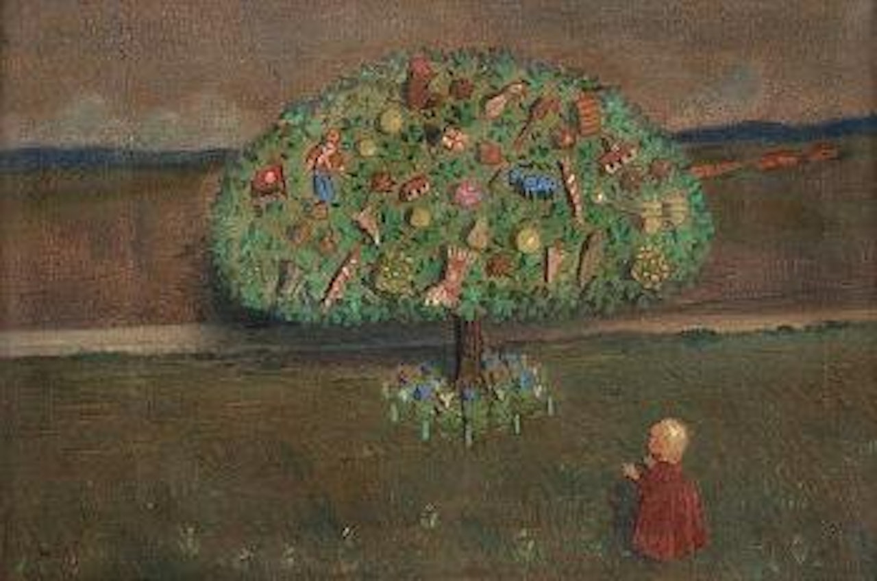 Lillan under leksaksträdet/Saga (Lillan underneath the Toy Tree/Fairytale) ,
1907 by Ivar Arosenius