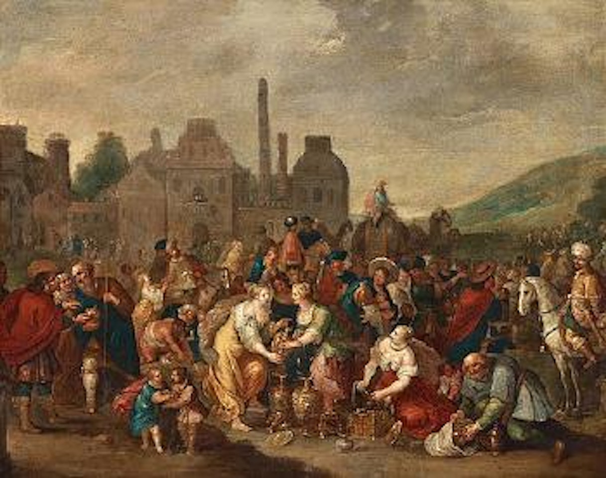 The Egyptians handing over their jewellery and clothing to the Israelites , by Frans Francken II