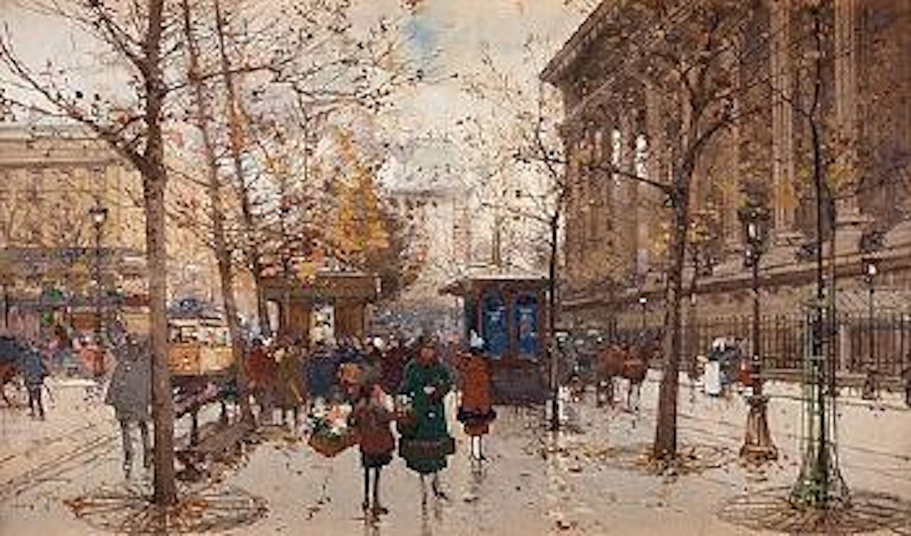 La Madeleine , by Eugene Galien-Laloue
