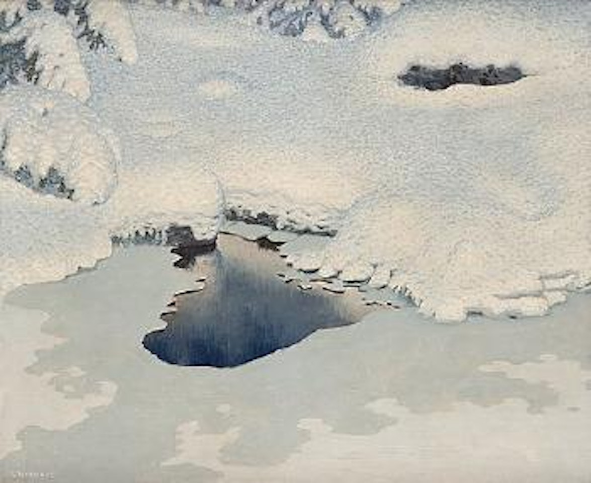 Winter Landscape ,
1908 by Gustaf Fjaestad