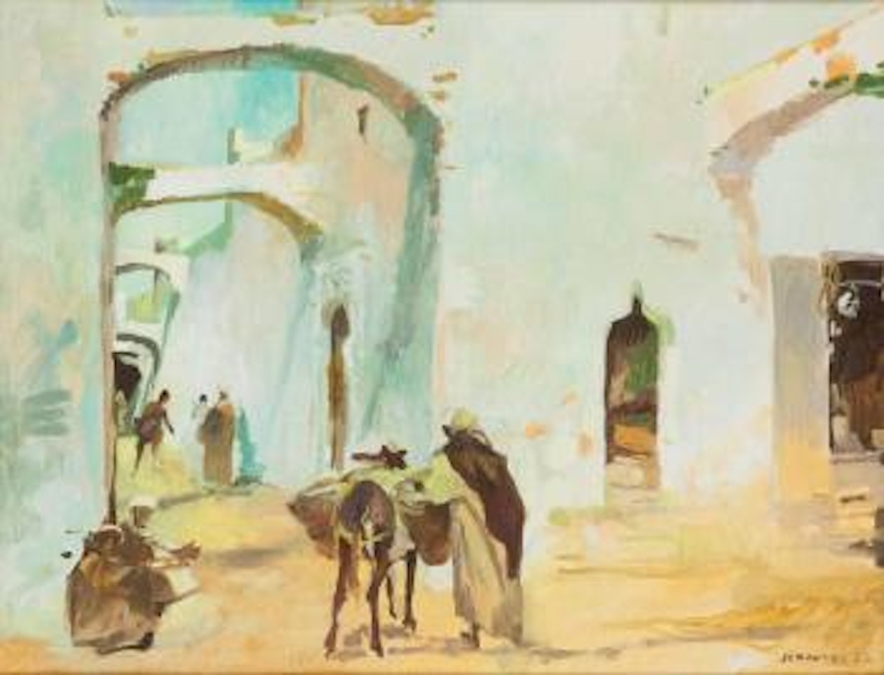 Souks de Rabat by Jean Gaston Mantel