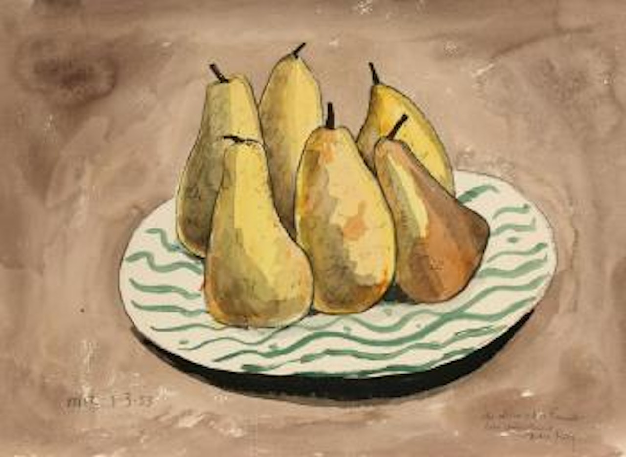 L'assiette de poires by Man Ray