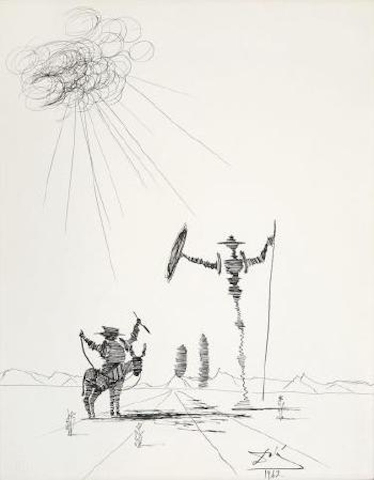 Don Quixote ,
1962 by Salvador Dali
