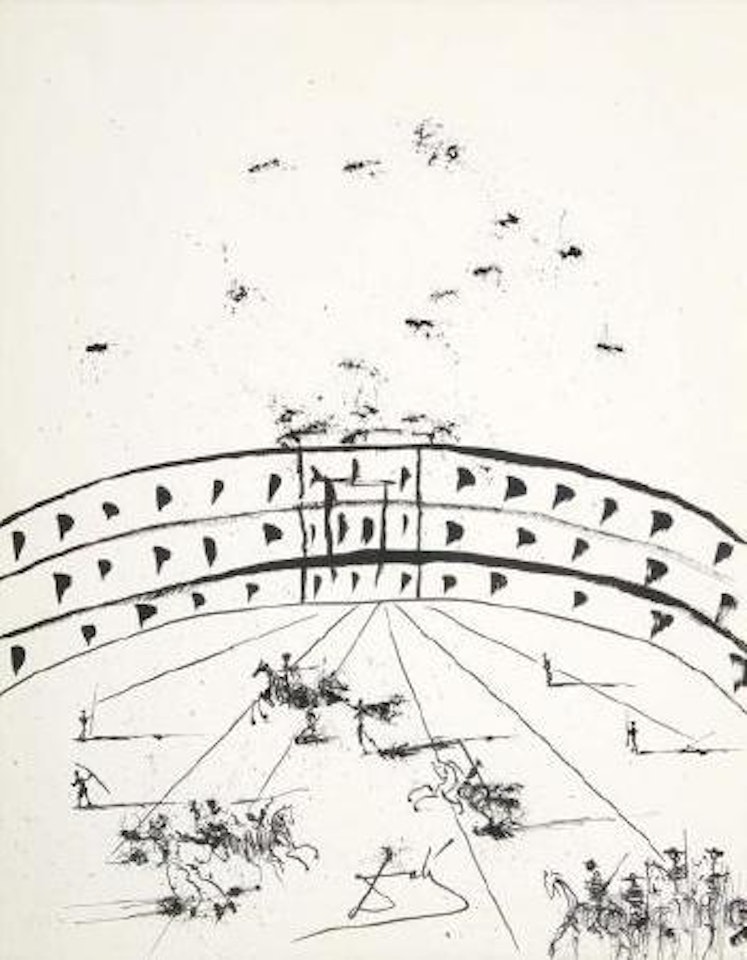 The Tienta ,
Circa
1962 by Salvador Dali