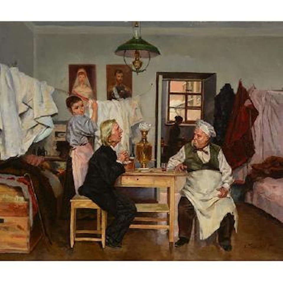 The samover ,
1900 by Vladimir Makovsky