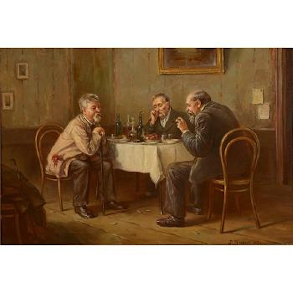 Three men at a table ,
1893 by Vladimir Makovsky