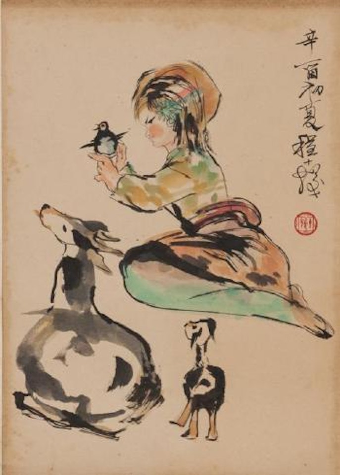 Shepherdess ,
1981 by Cheng Shifa