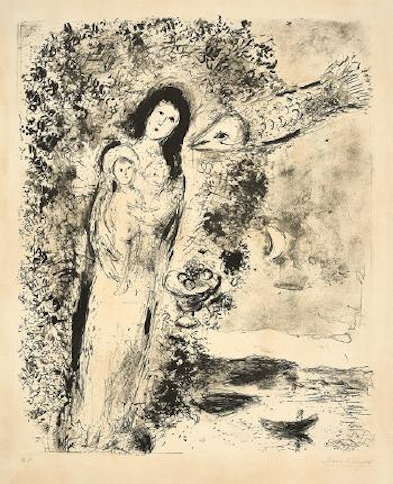 Vierge aux poissons ,
1951 by Marc Chagall