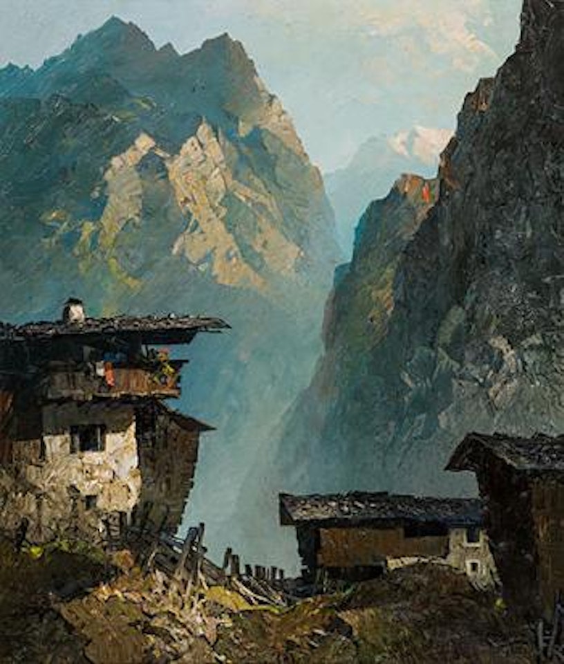 Mountain farm ,
Circa
1935 by Oskar Mulley