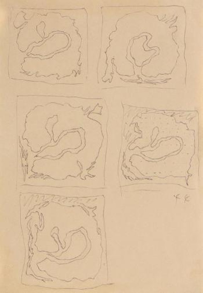 Studies for Teatrini ,
1964
-
1966 by Lucio Fontana