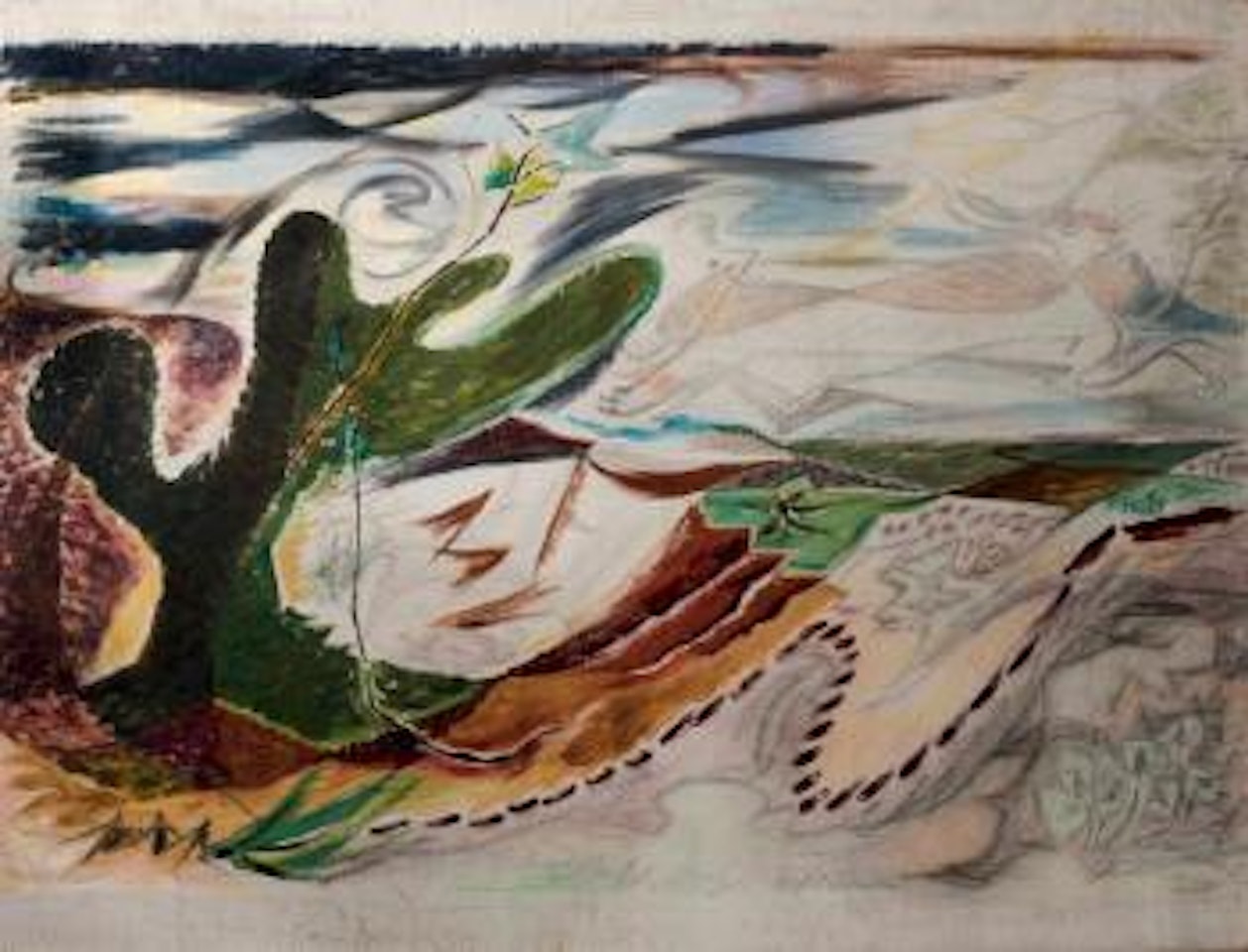 Le paysage au lièvre ,
1932 by André Masson