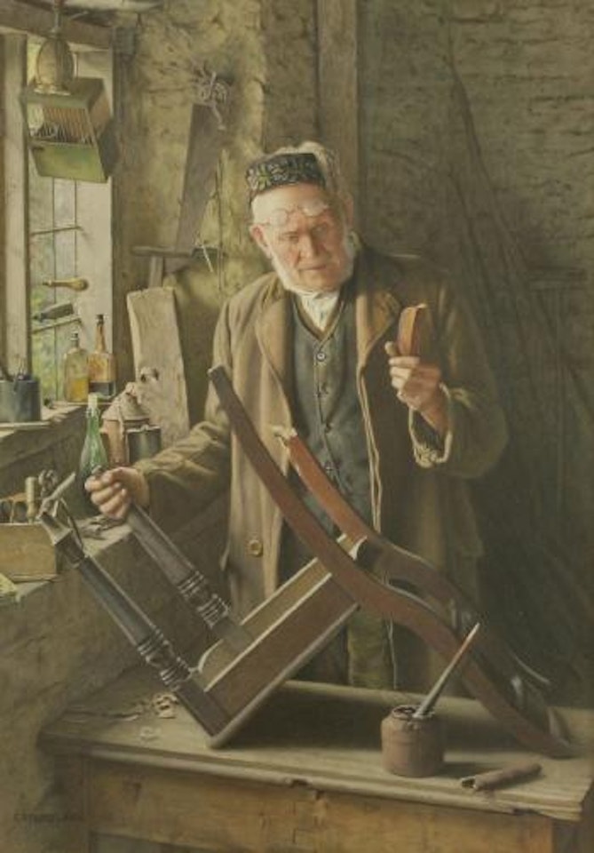 The Broken Leg , by Charles Spencelayh