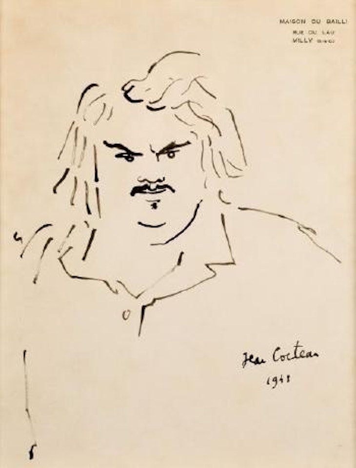Portrait de Balzac ,
1948 by Jean Cocteau