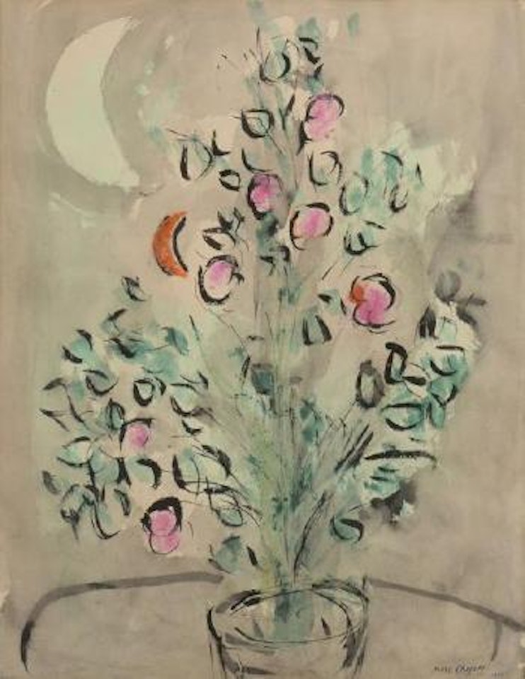 Bouquet de fleurs; Etude de palmiers ,
1954 by Marc Chagall