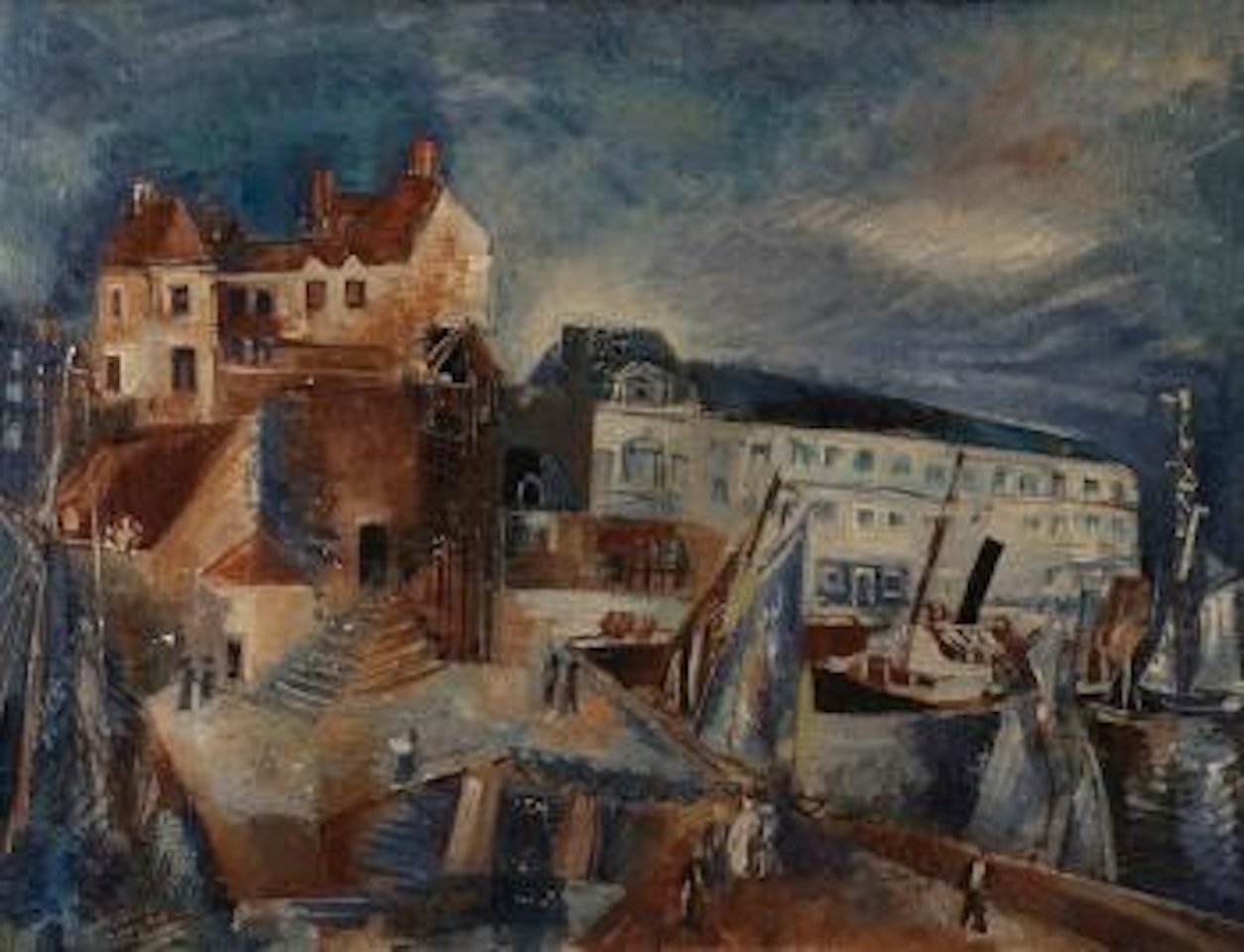 La lieutenance à Honfleur ,
1924 by Jean Dufy