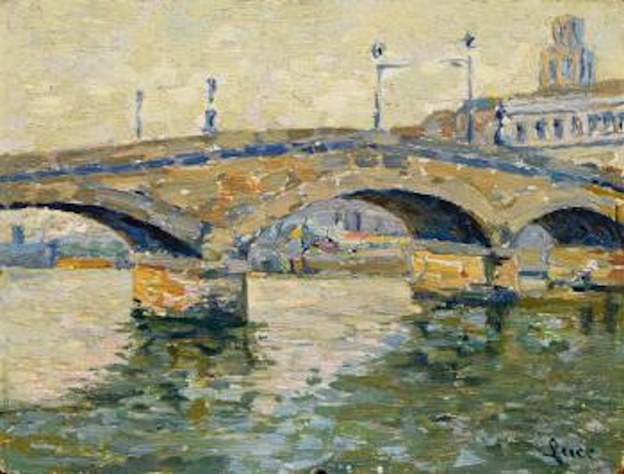 Rouen, Pont de Pierre , by Maximilien Luce