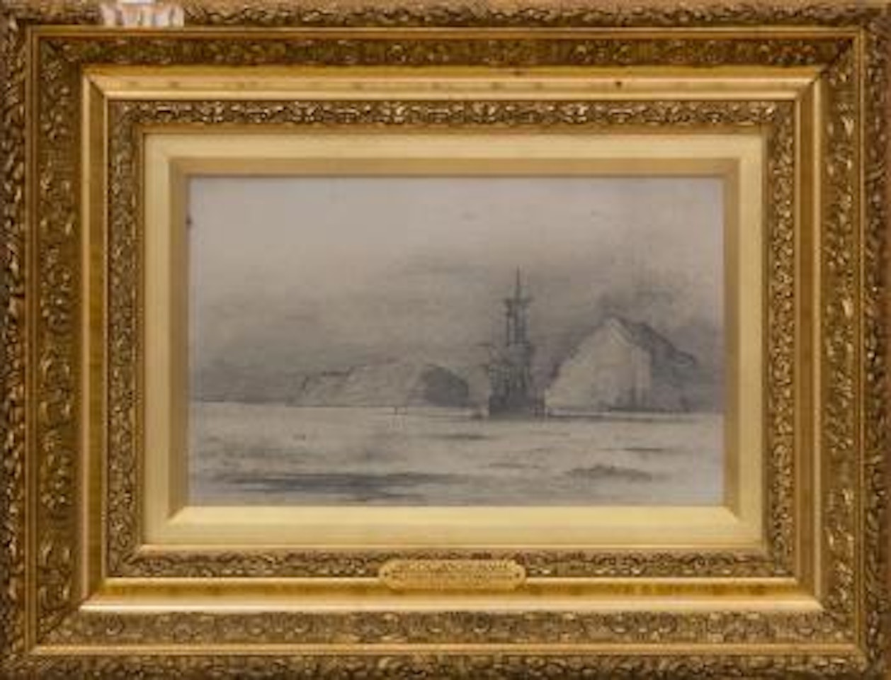 Arctic anchorage , by William Bradford