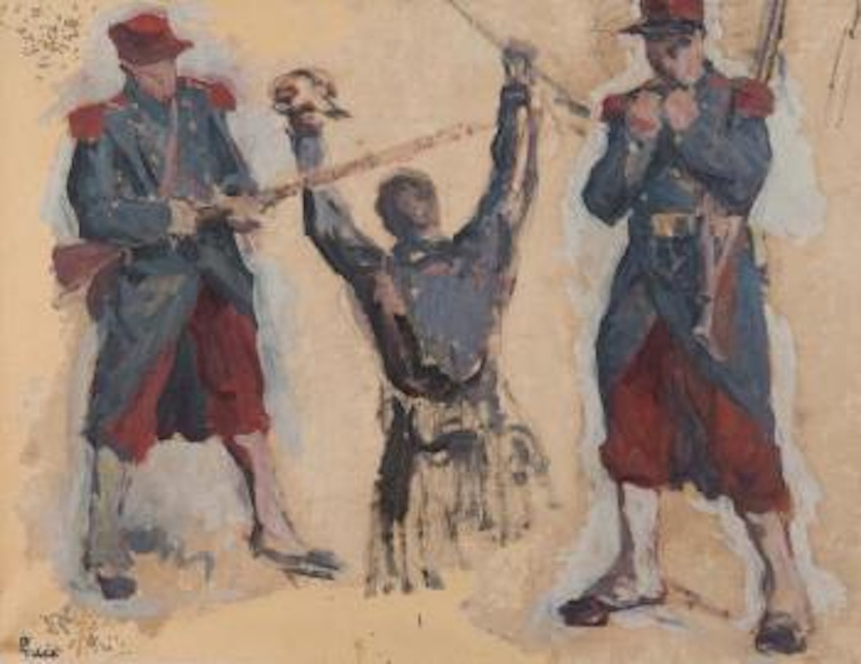 Études pour l’exécution de Varlin ,
Circa
1910
-
1917 by Maximilien Luce
