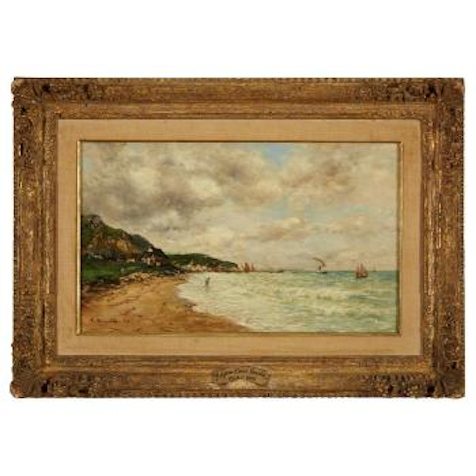 Rivage aux environs de trouville ,
1894 by Eugène Boudin