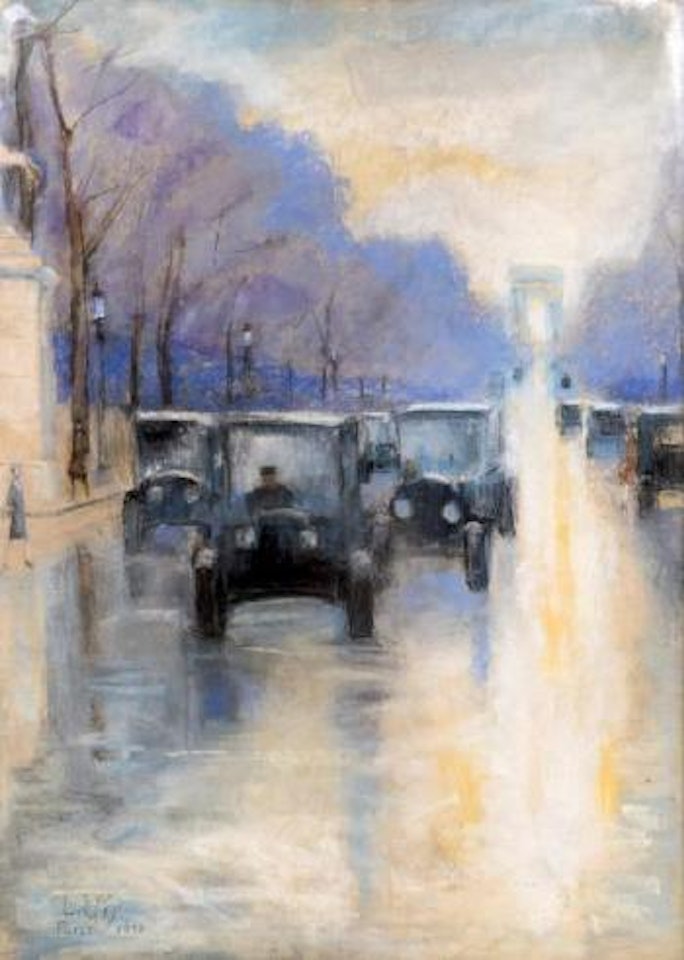 Avenue des Champs-Élysées ,
1928 by Lesser Ury