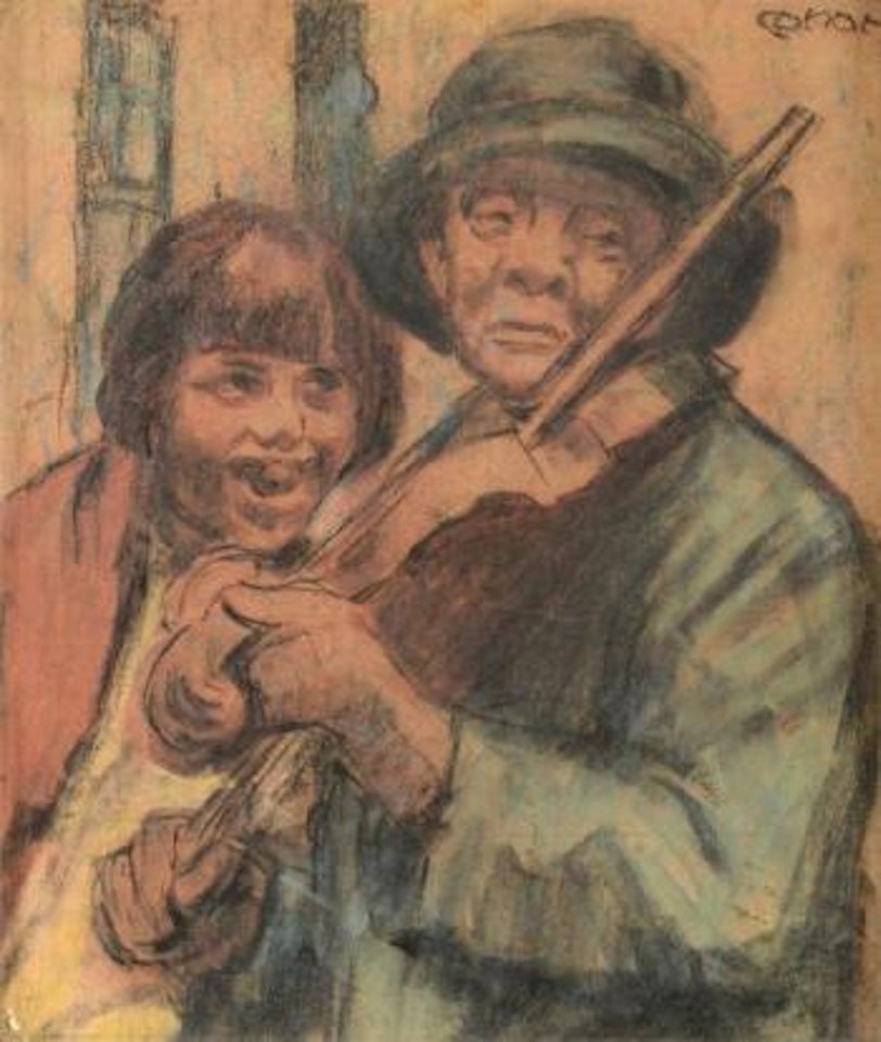The ballad singer ,
1909 by William Conor