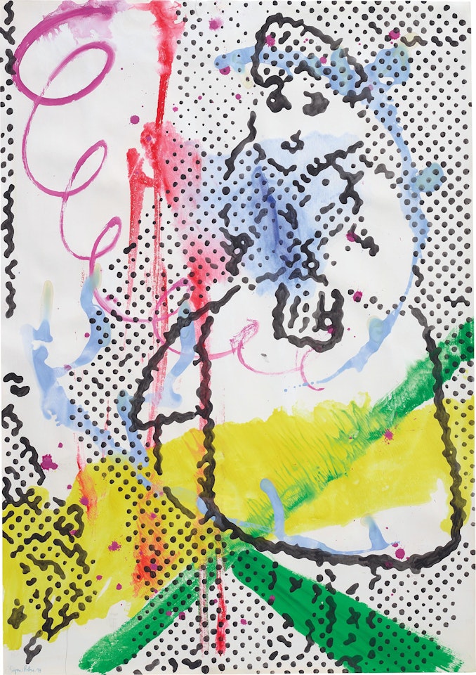 l'enfant à la colombe by Sigmar Polke