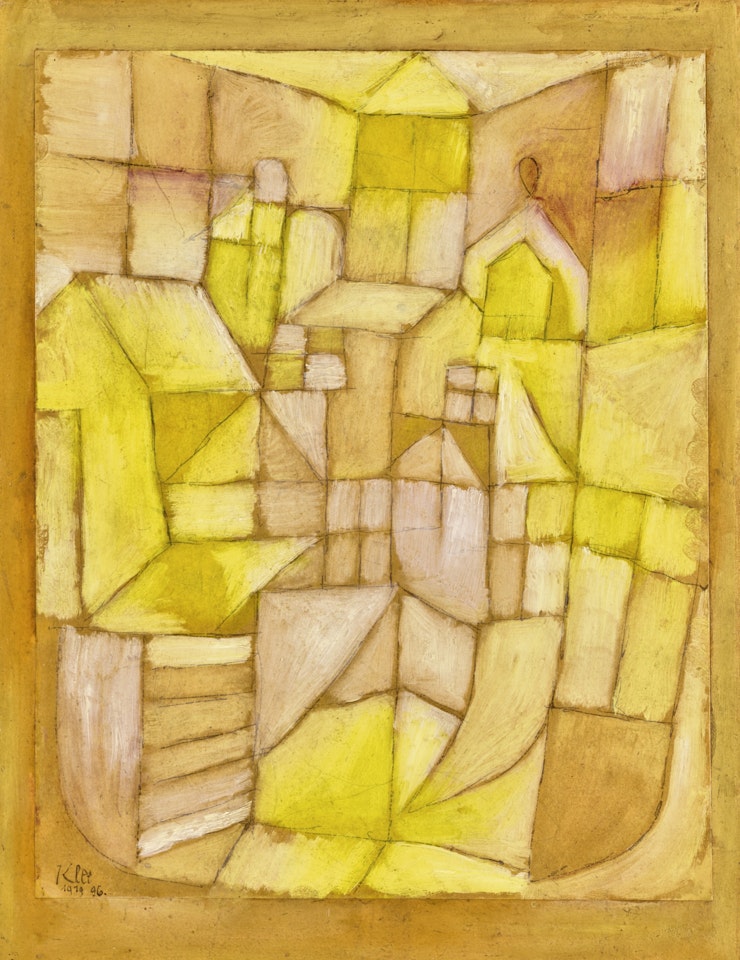 FENSTER UND DÄCHER (GELB-ROT) (WINDOWS AND ROOFS - YELLOW-RED) by Paul Klee