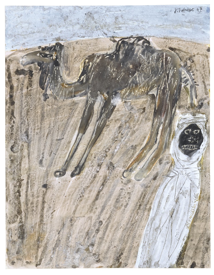 CHAMEAU ET BÉDOUIN by Jean Dubuffet