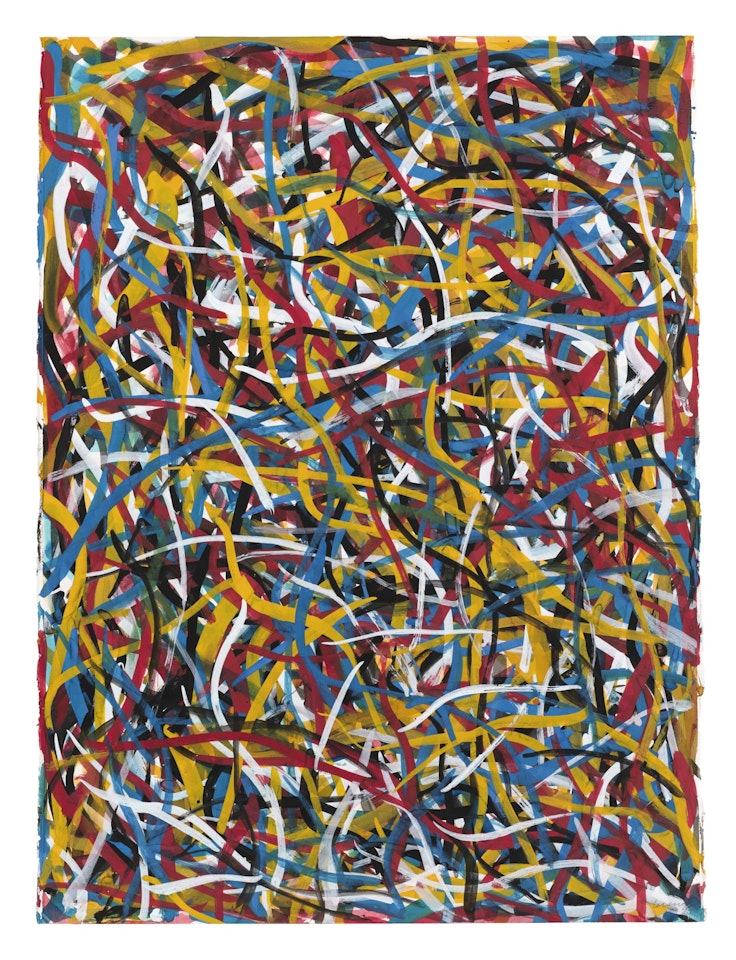 NOT STRAIGHT BRUSHSTROKES by Sol LeWitt