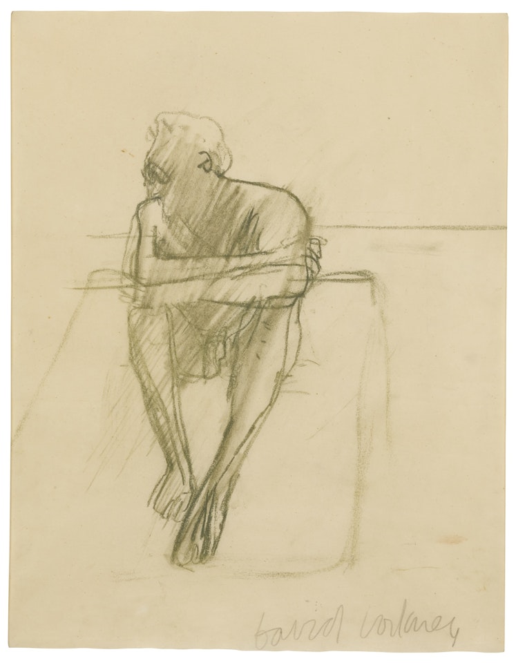 PORTRAIT OF QUENTIN CRISP by David Hockney