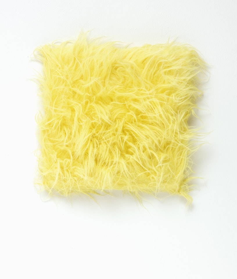 CUDDLY PAINTING (YELLOW) by Sylvie Fleury