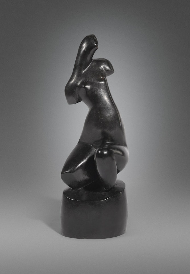 SEATED BLACK TORSO by Alexander Archipenko