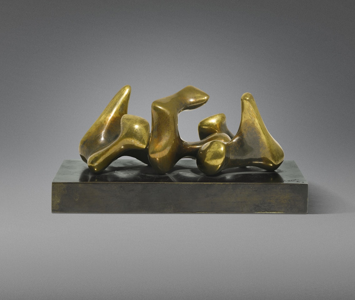 MAQUETTE FOR THREE PIECE NO. 3: VERTEBRAE by Henry Moore