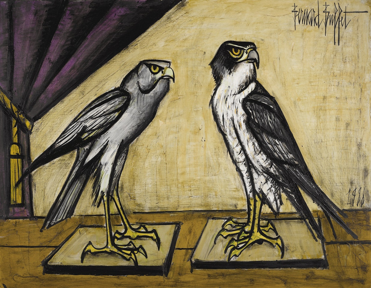BUSARD ET FAUCON PÉLERIN by Bernard Buffet