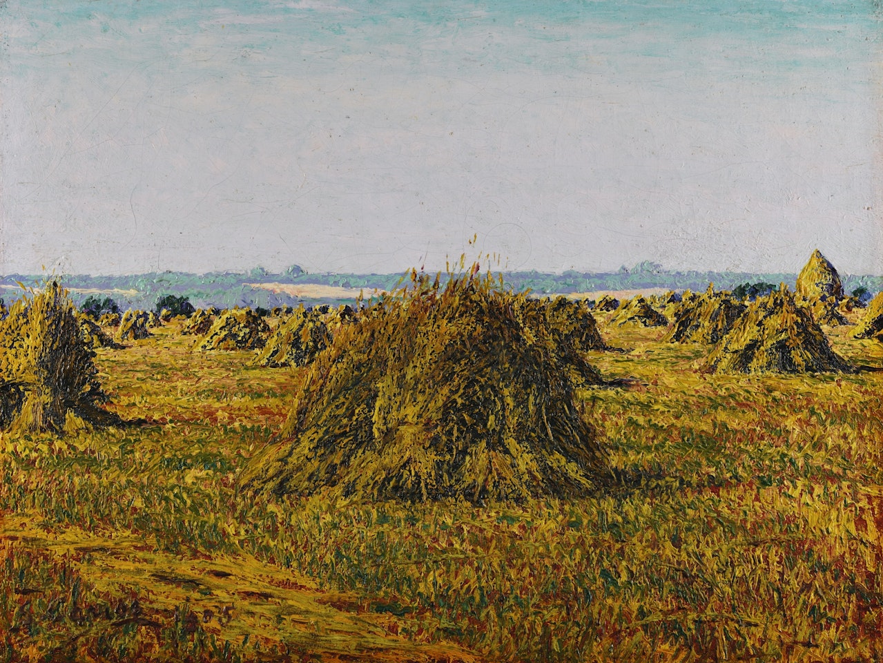 GERBES DE BLÉ À PÉRIGNY by Gustave Cariot