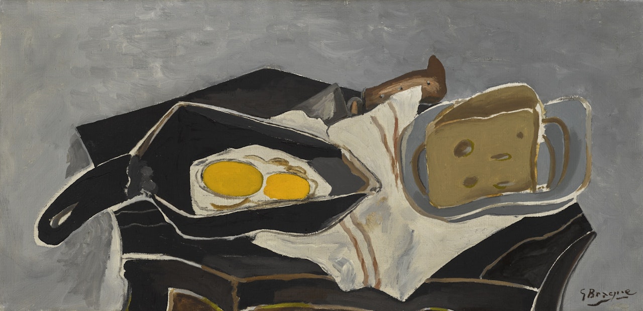 LES ŒUFS DANS LA POÊLE by Georges Braque