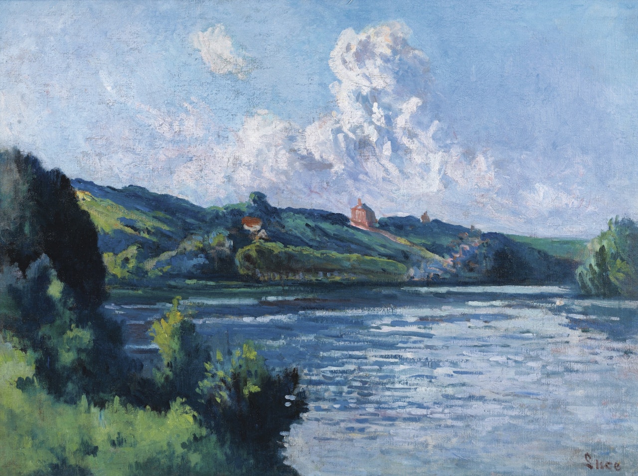 PAYSAGE DE ROLLEBOISE by Maximilien Luce