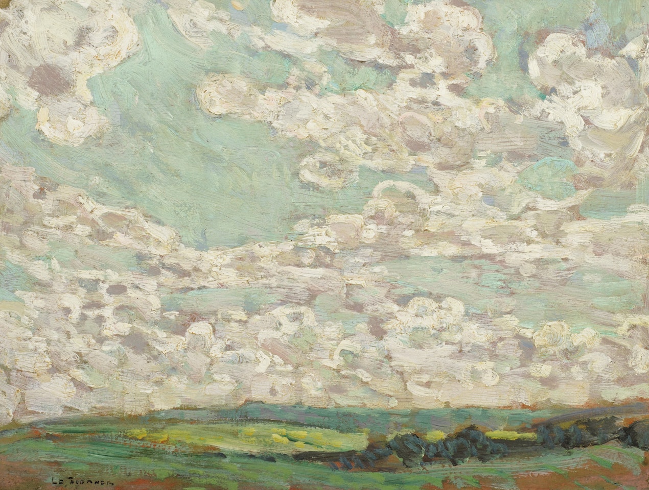 CIEL DE PRINTEMPS, GERBEROY by Henri Le Sidaner
