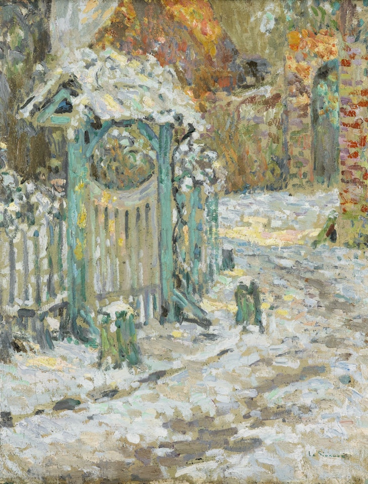 LE POTHUIS, NEIGE AU SOLEIL by Henri Le Sidaner