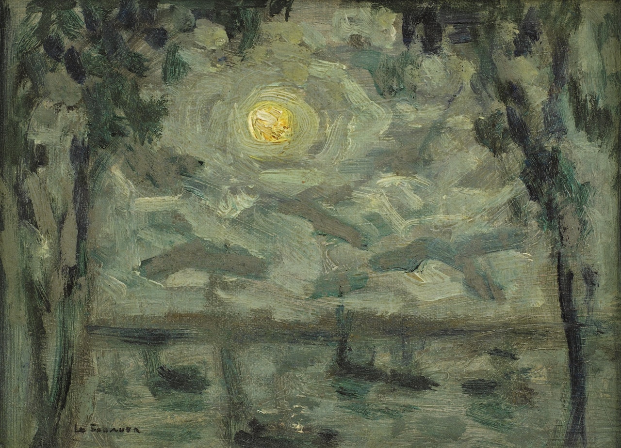 CLAIR DE LUNE, VILLEFRANCHE-SUR-MER by Henri Le Sidaner