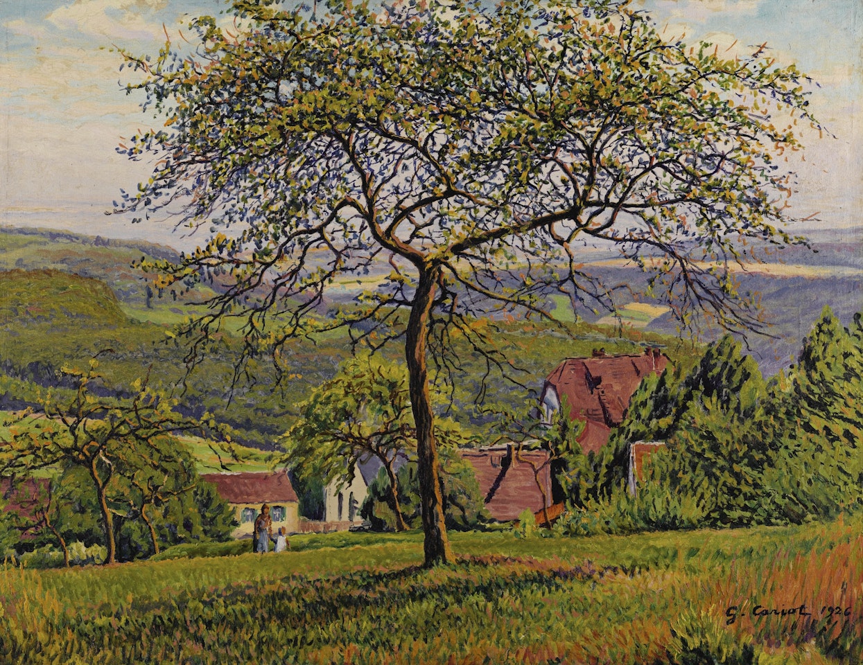 BALADE DANS LE VERGER by Gustave Cariot