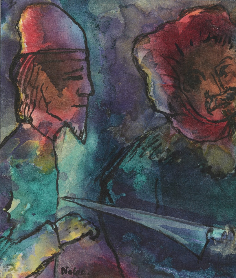 ZWEI MÄNNER (TWO MEN) by Emil Nolde