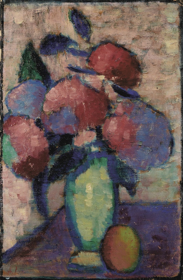 STILLLEBEN: BLUMEN IN GRÜNER VASE (STILL-LIFE: FLOWERS IN GREEN VASE) by Alexej von Jawlensky