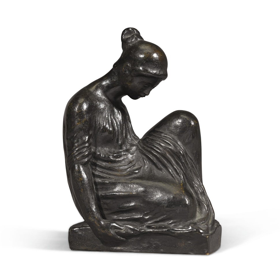 JEUNE FILLE ASSISE VÊTUE by Aristide Maillol