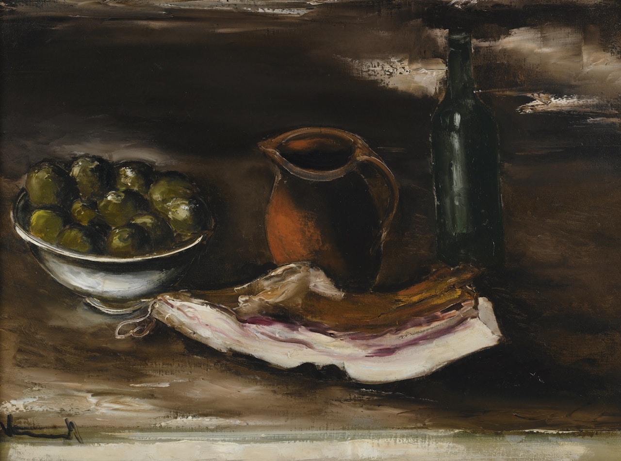 NATURE MORTE AU MORCEAU DE LARD by Maurice de Vlaminck